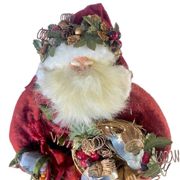 Vintage Rustic Santa Figurine Country Christmas Decor Holiday Season Farmhouse - Picture 2 of 6
